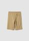 Boys&rsquo; beige pure cotton regular-fit shorts_1