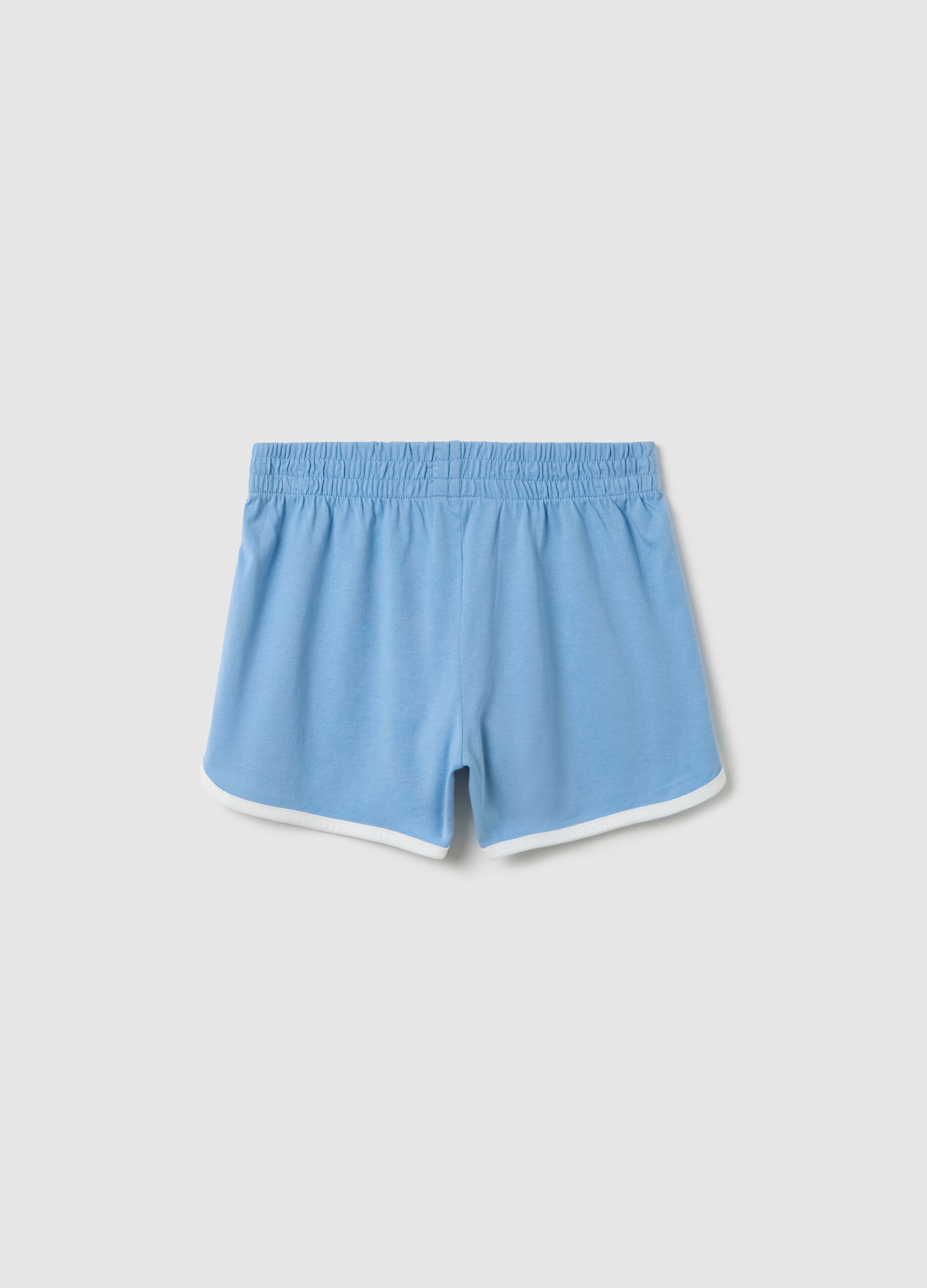 Girls’ slim fit multicoloured shorts in 100% cotton