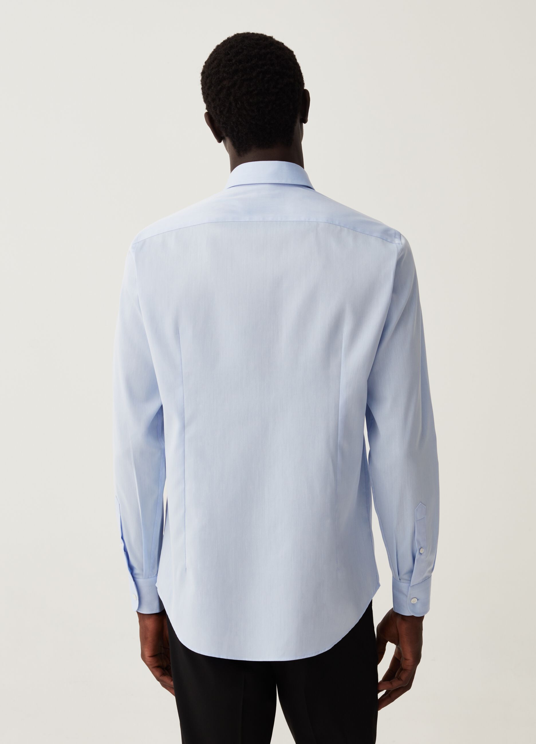 Camicie Slim Fit da Uomo Casual Eleganti Elasticizzate OVS