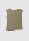 Girls&rsquo; beige stretch viscose vest top, relaxed fit_4