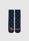 Blue Christmas Cotton Blend Socks_0