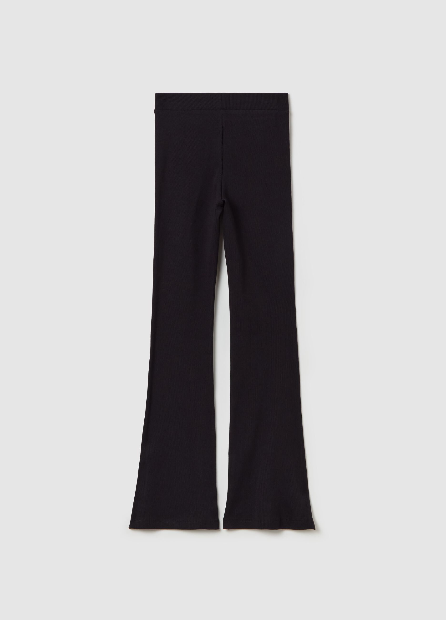 Leggings flare fit in cotone stretch
