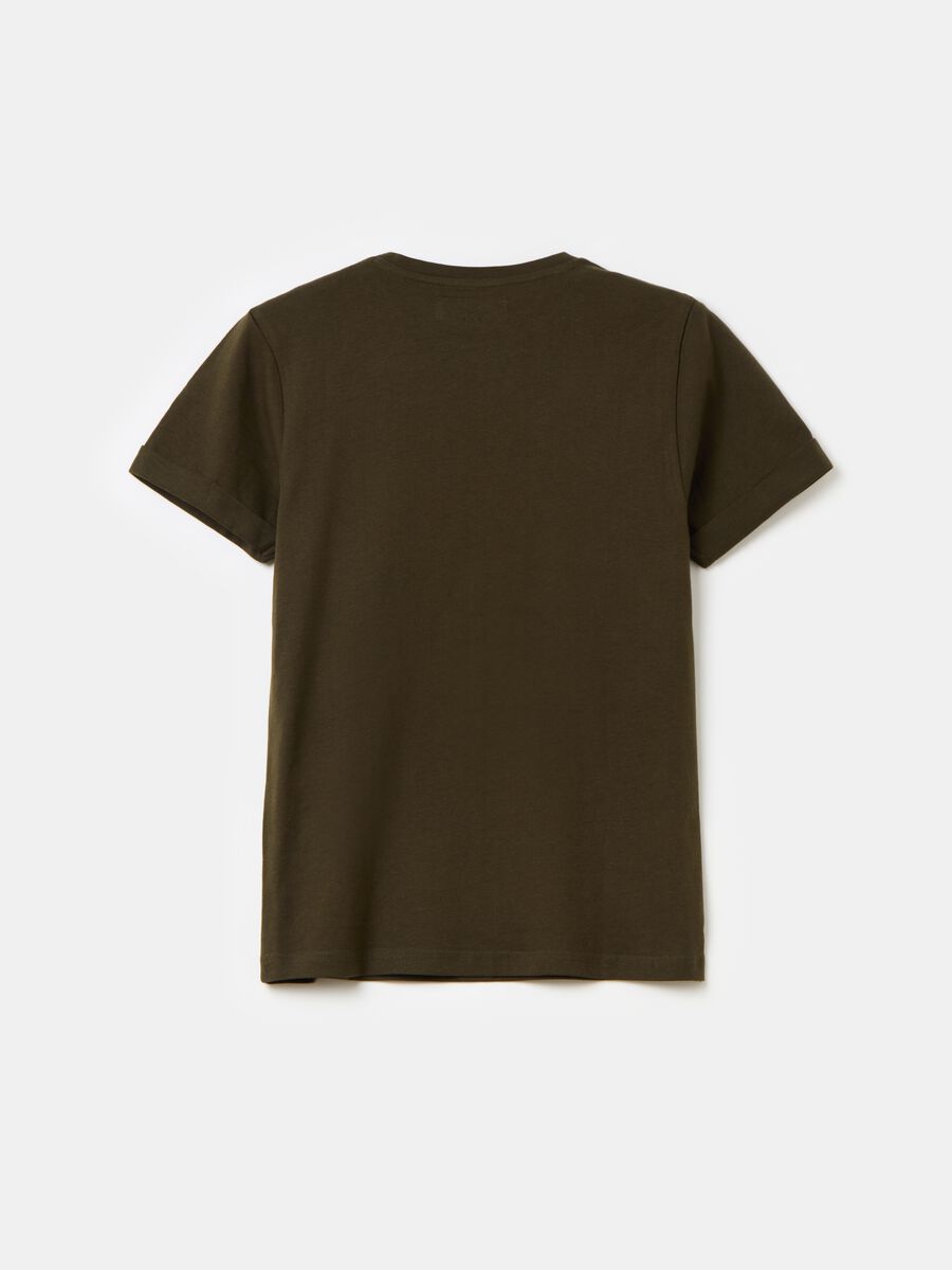 T-shirt with two-tone logo print_1