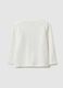 White pure cotton regular fit kids' t-shirt with print_1