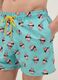 Blue Swim Shorts with Popeye Prints_3
