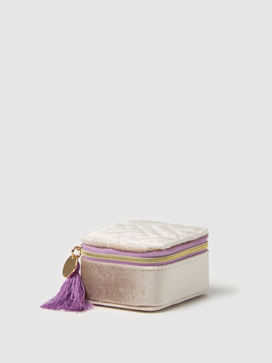 Jewellery box in quilted velvet_1
