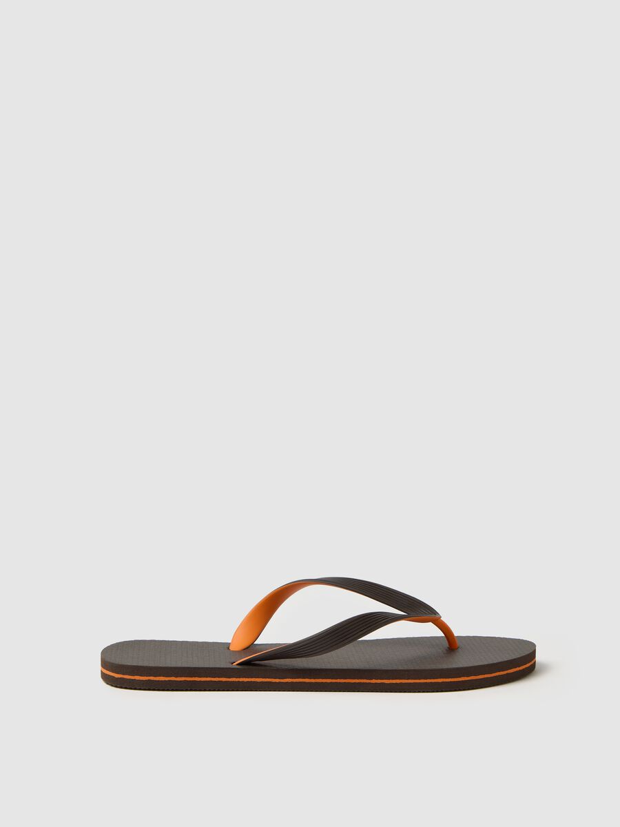 Men’s multicoloured flip-flop in mixed multicoloured material_0