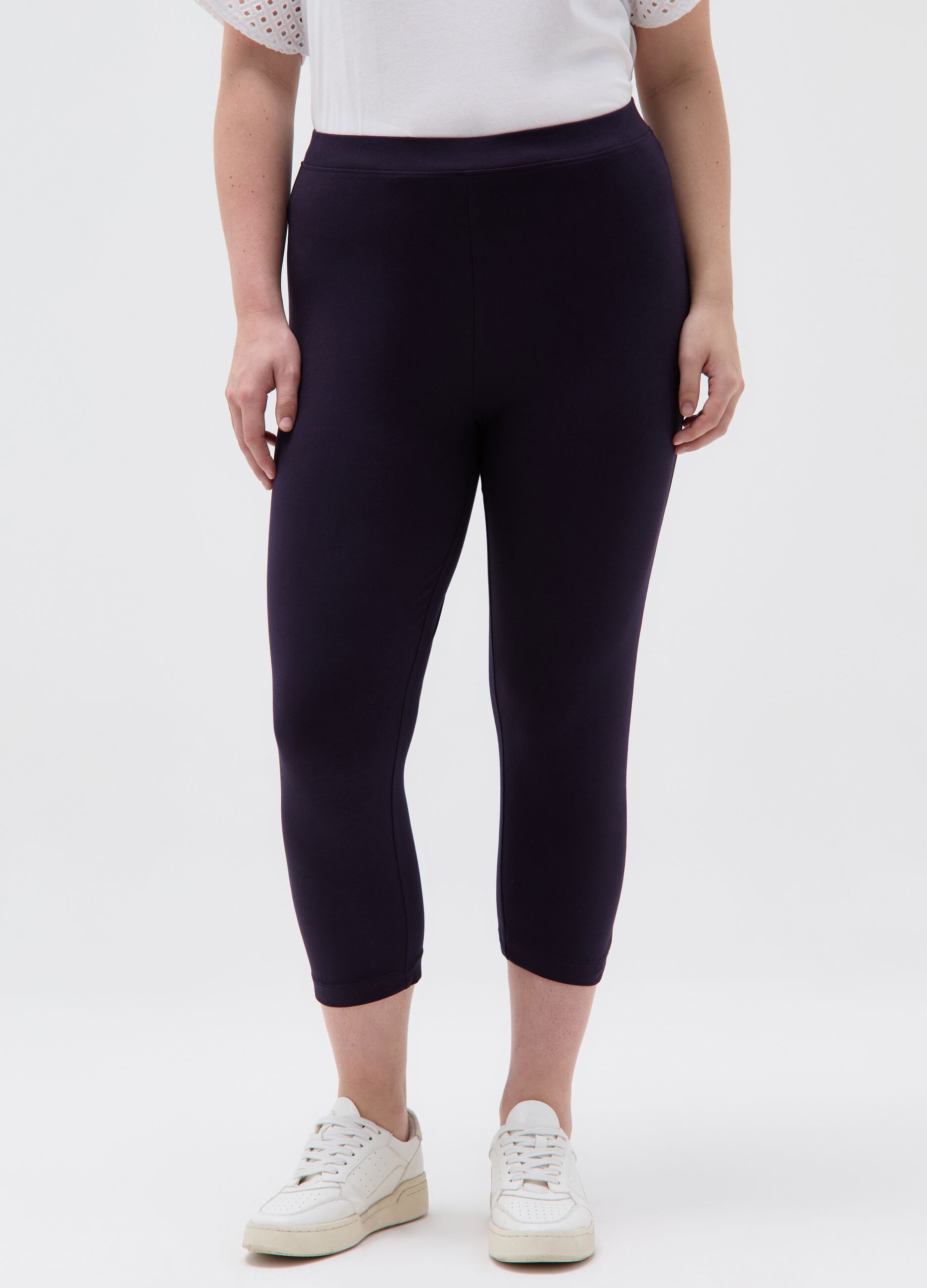 Essential Curvy crop stretch leggings