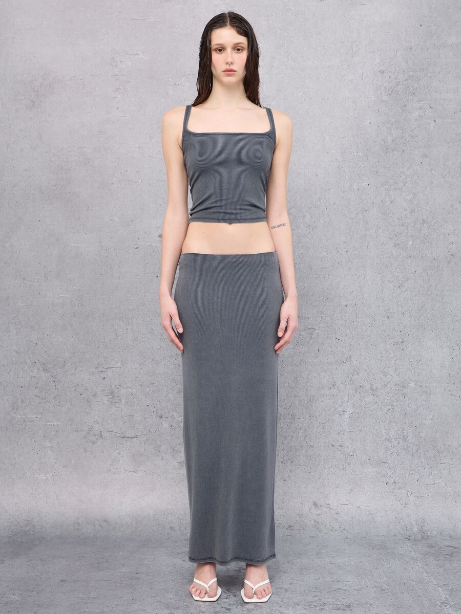Tank Top Square Neck Vintage Grey_2