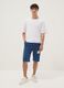 Boys' Regular Fit Blue Pure Cotton Shorts_0