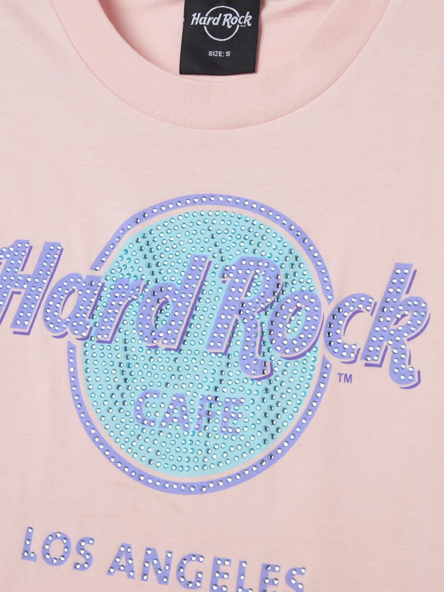 T-shirt with Hard Rock Cafè Los Angeles print with diamantés_5