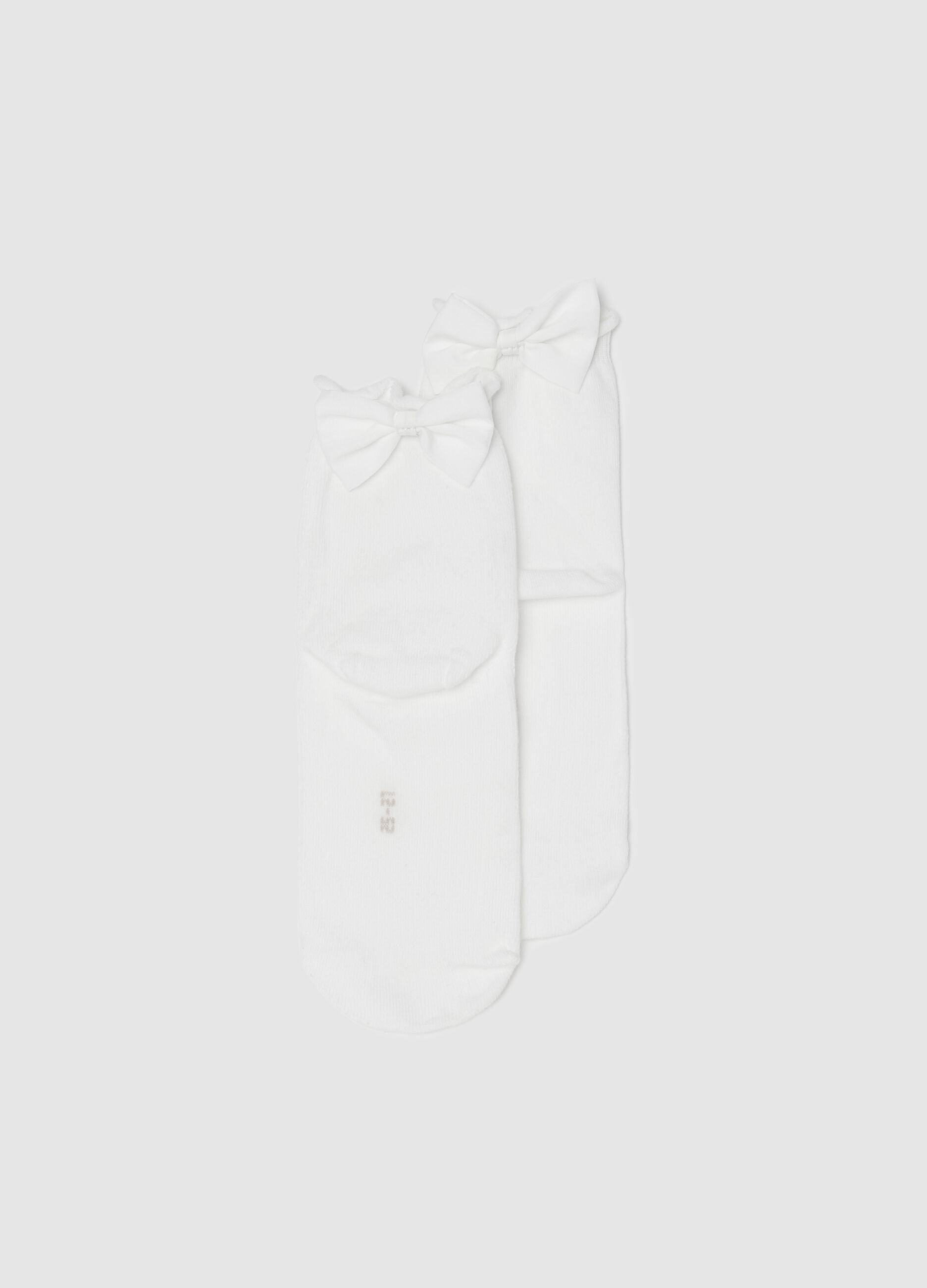 Calze stretch con fiocco 
