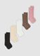 5-pack of multicolour long socks in organic stretch cotton_0