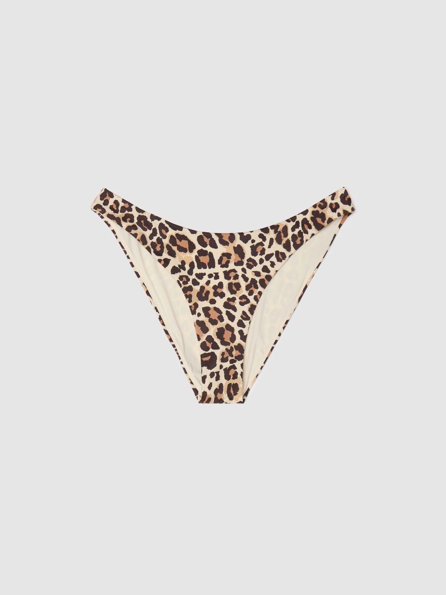 Bikini briefs with animal print_0