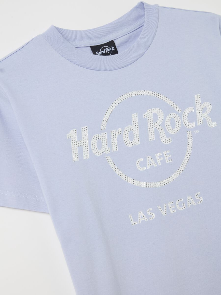 T-shirt with Hard Rock Cafè Las Vegas print with diamantés_5