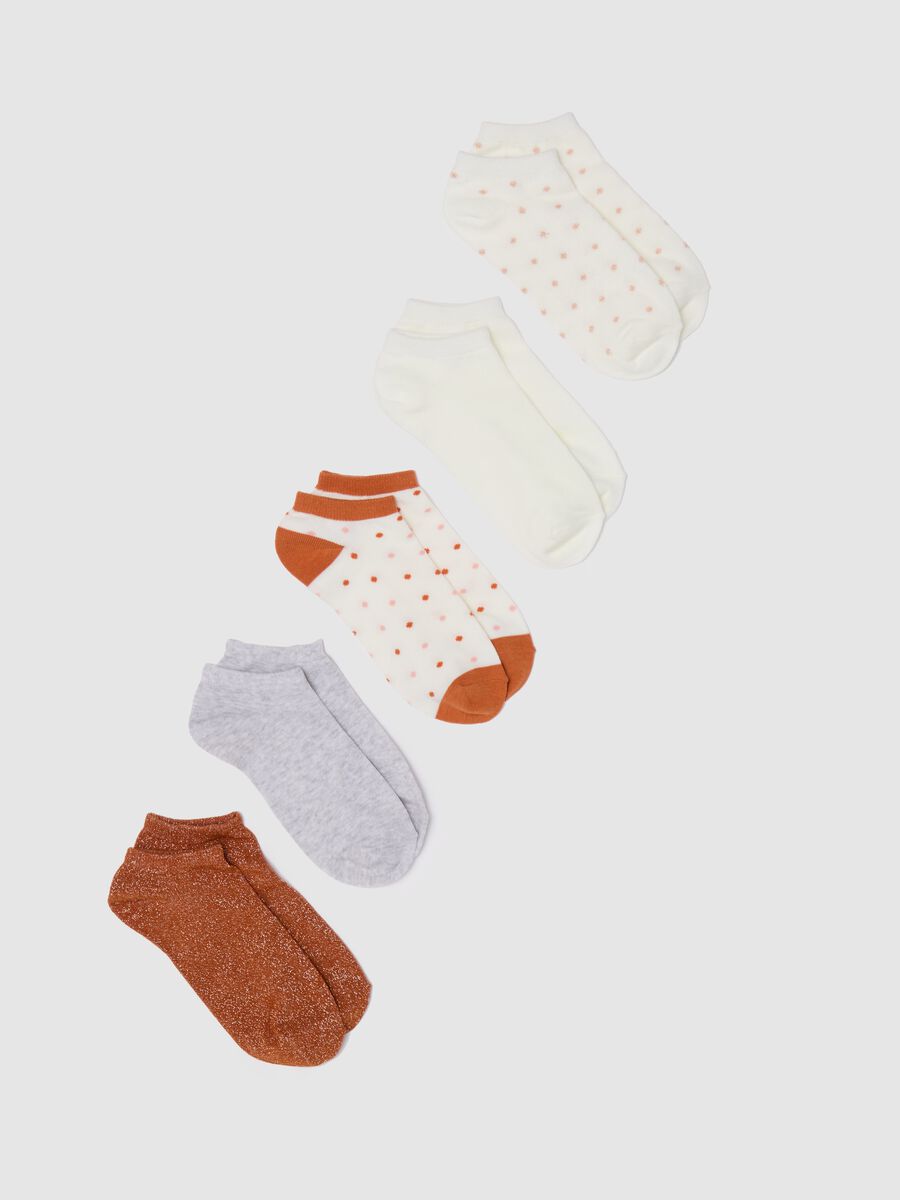 Five-pair pack stretch sneaker liners_0