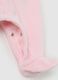 Pink cotton baby romper with snap closure_2