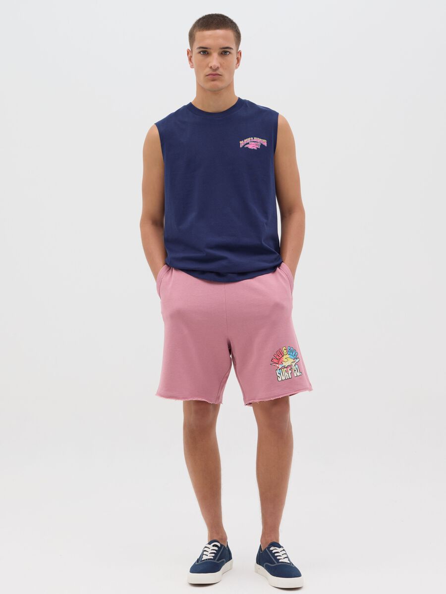 Pink bermuda shorts in pure cotton by Ovs_0