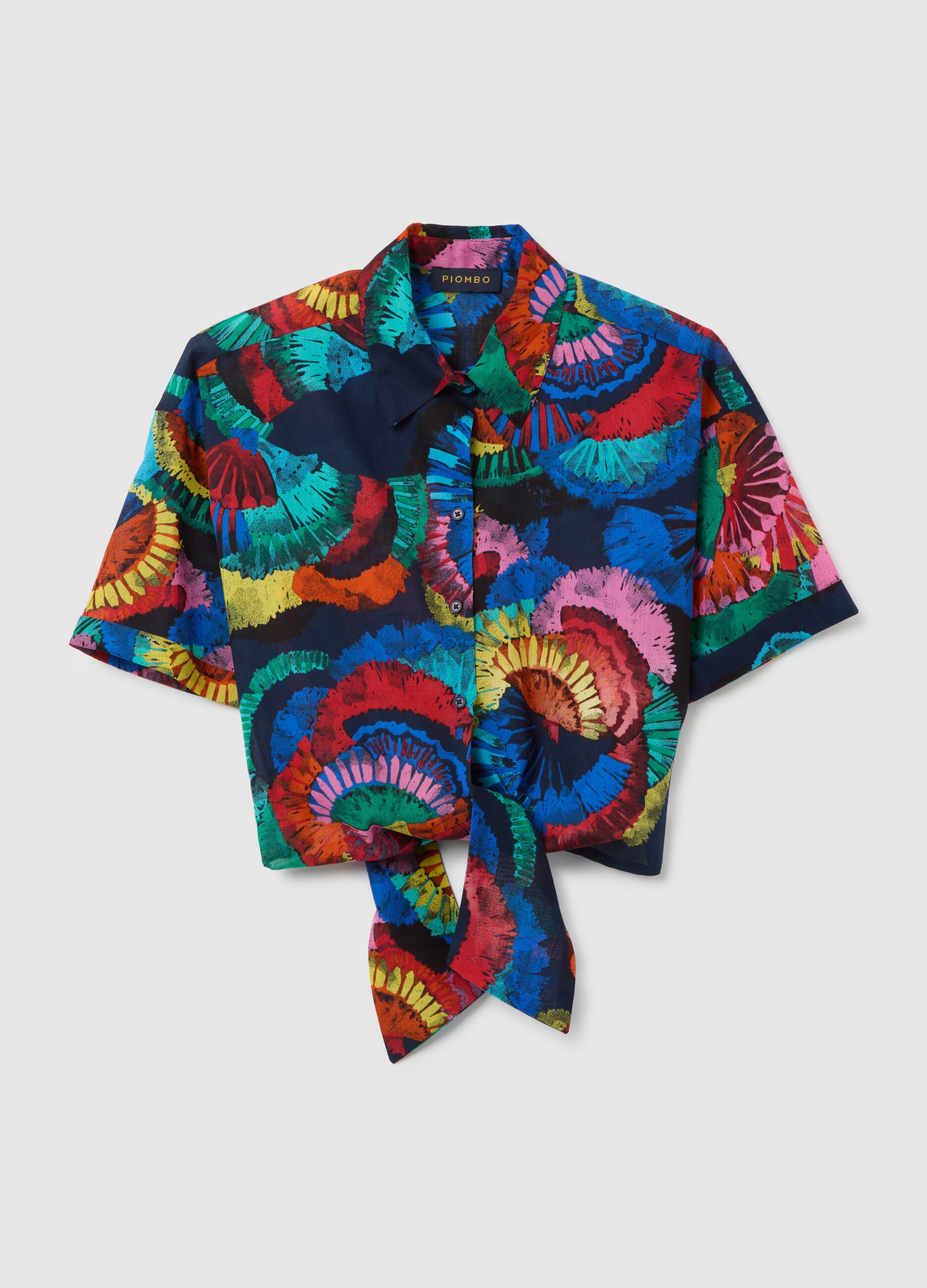 Women's multicolour pure cotton regular fit shirt