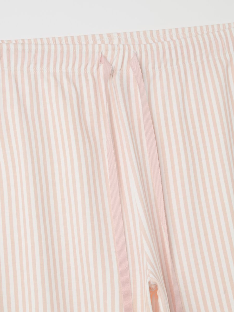 Striped cotton pyjama bottoms_5