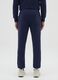 Joggers da uomo in misto cotone blu regular fit_3