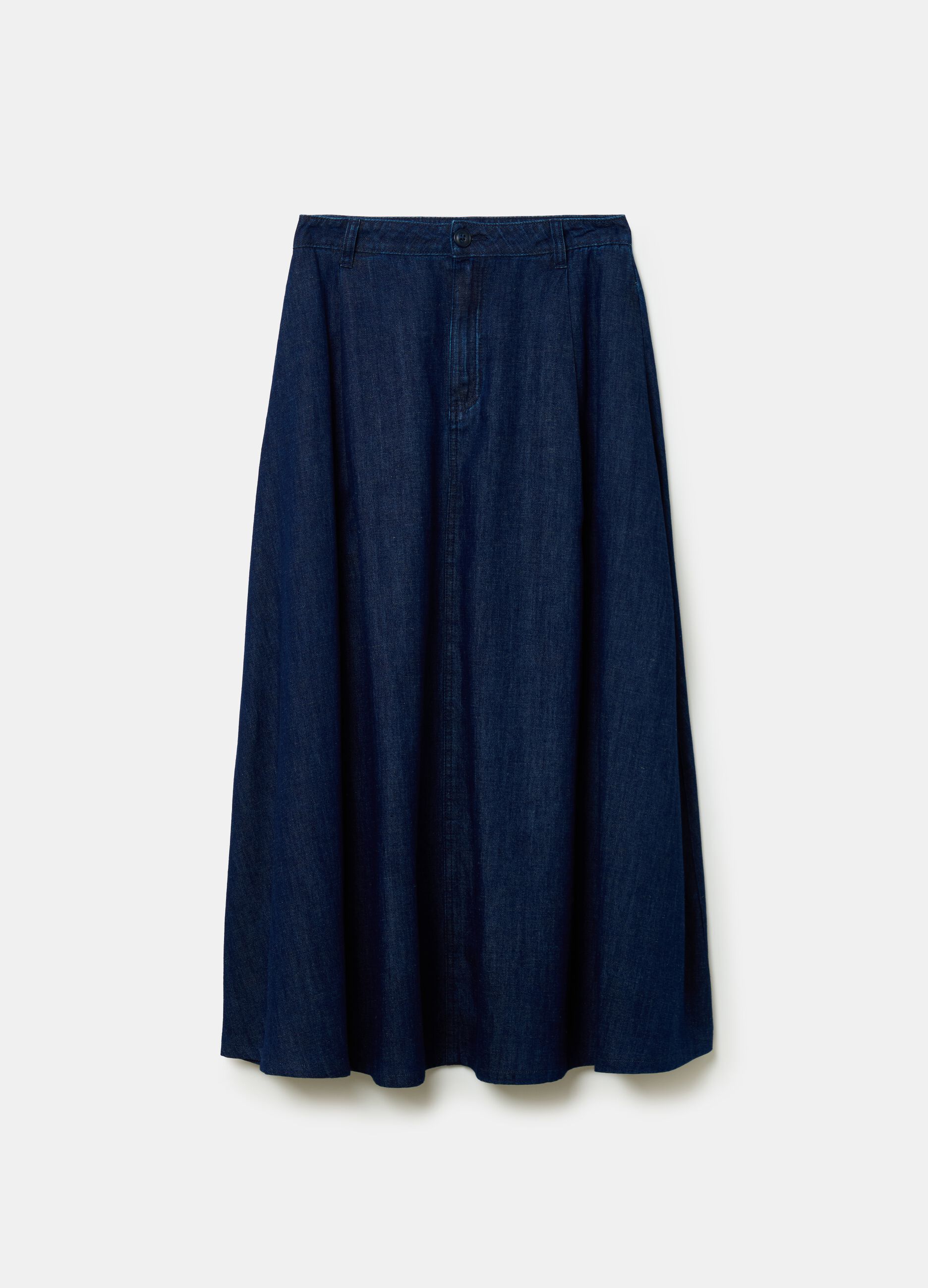 Full midi skirt in denim