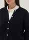 Black pure cotton regular fit cardigan with gold buttons_3