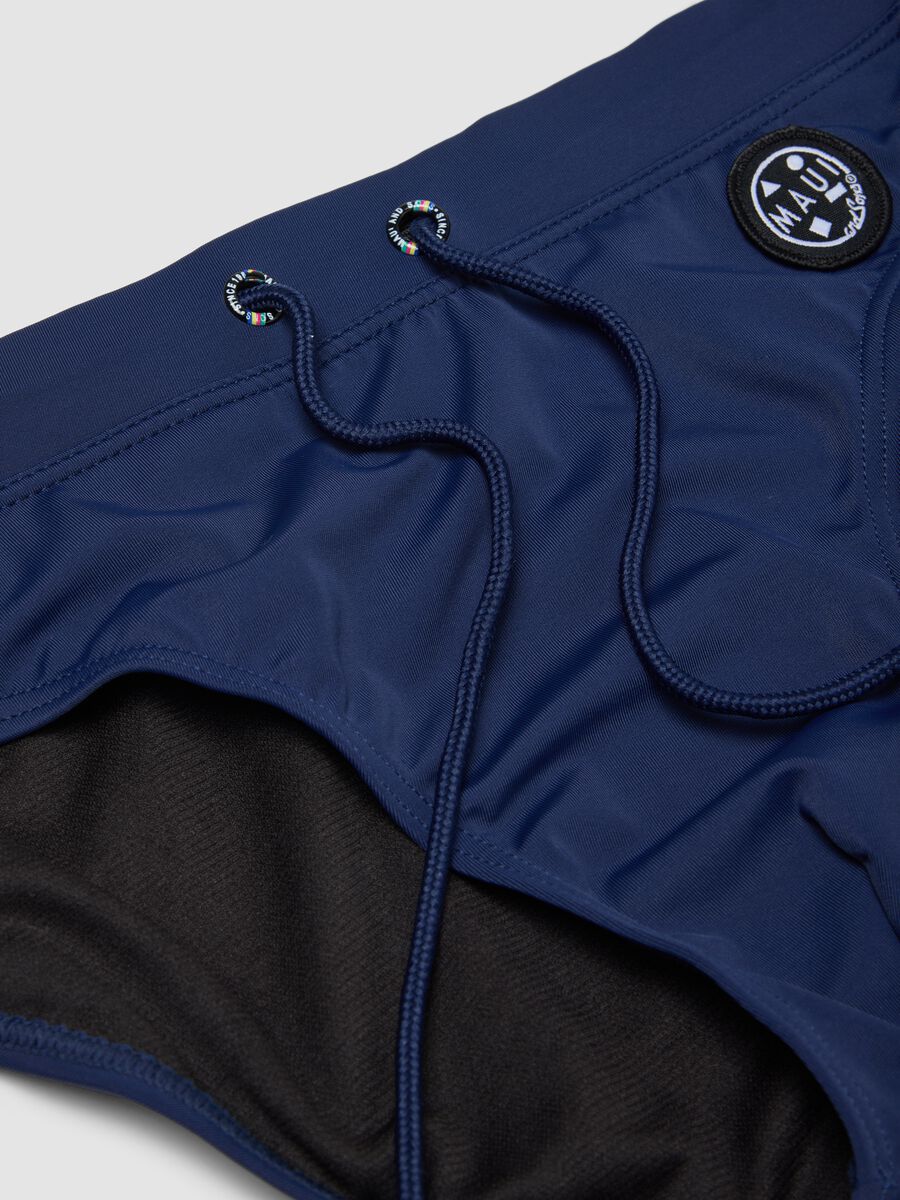 Blue stretch swim briefs_1