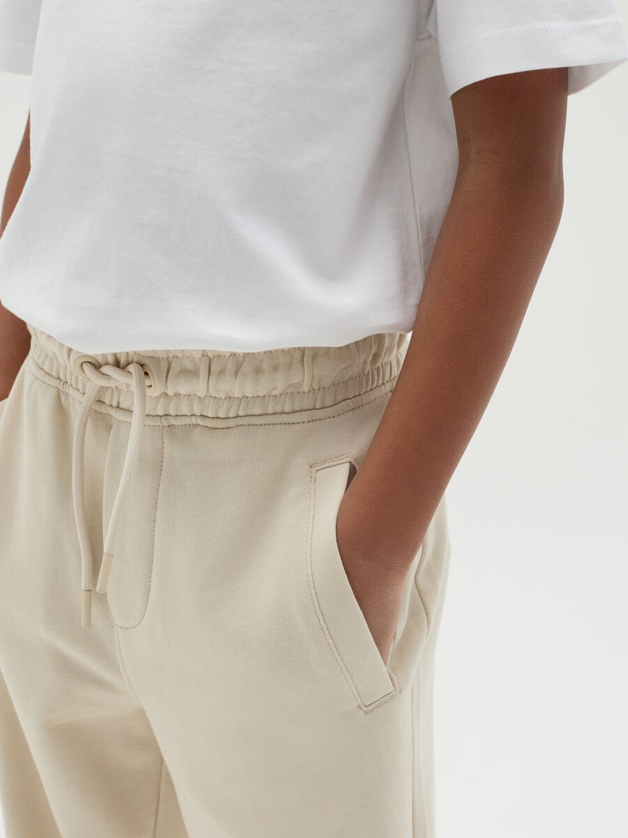 Essential joggers in fleece with drawstring_3
