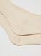 Beige stretch cotton tennis socks_2