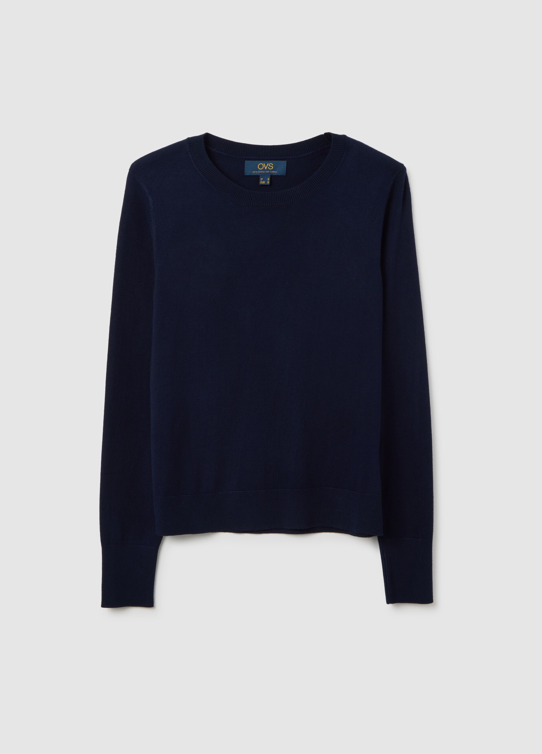 Blue crew neck sweater