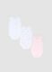 Pack of sleeveless bodysuits in pure multicolored cotton for baby girls_0