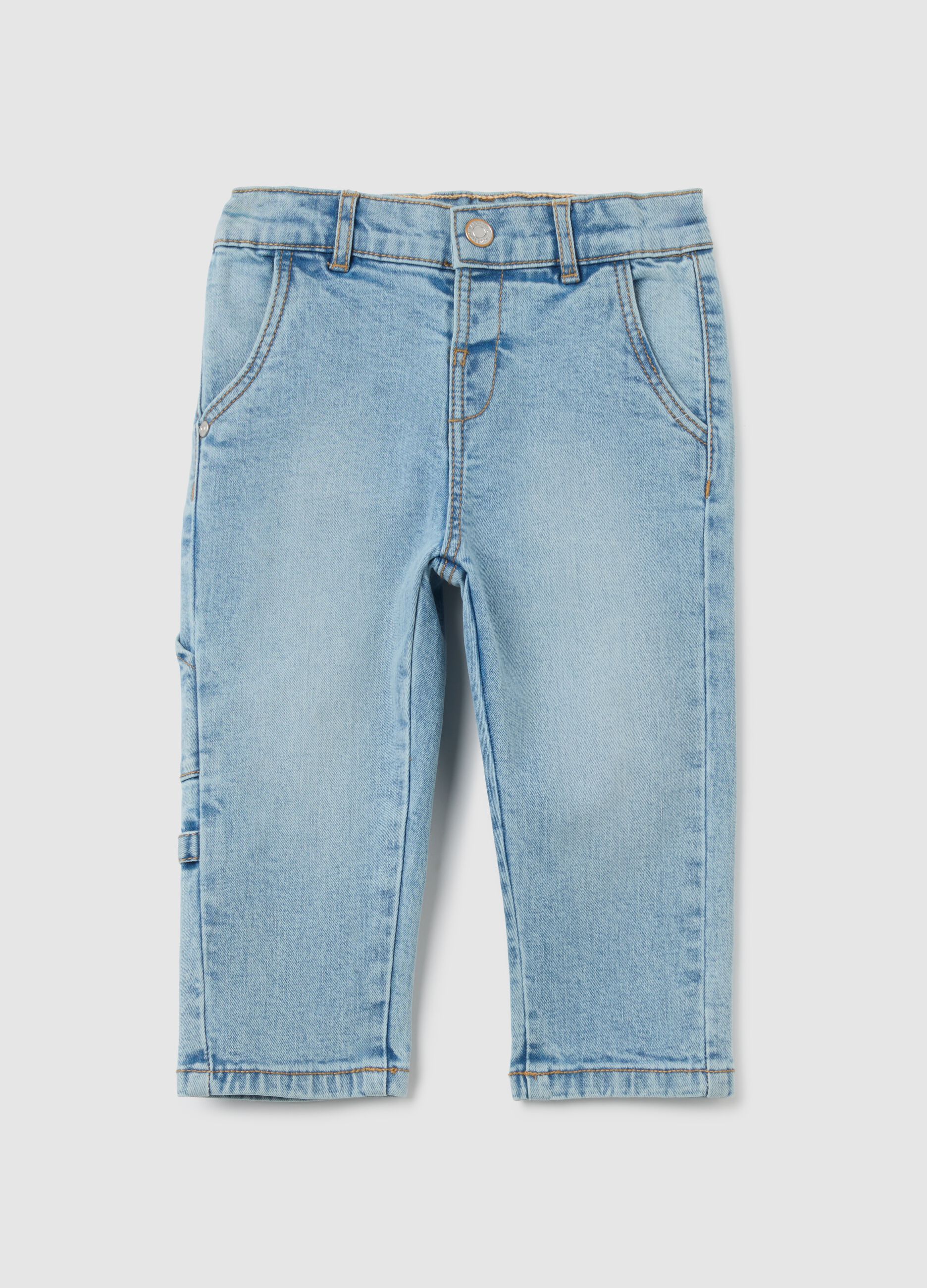 Light Denim Baby Trousers Regular Fit