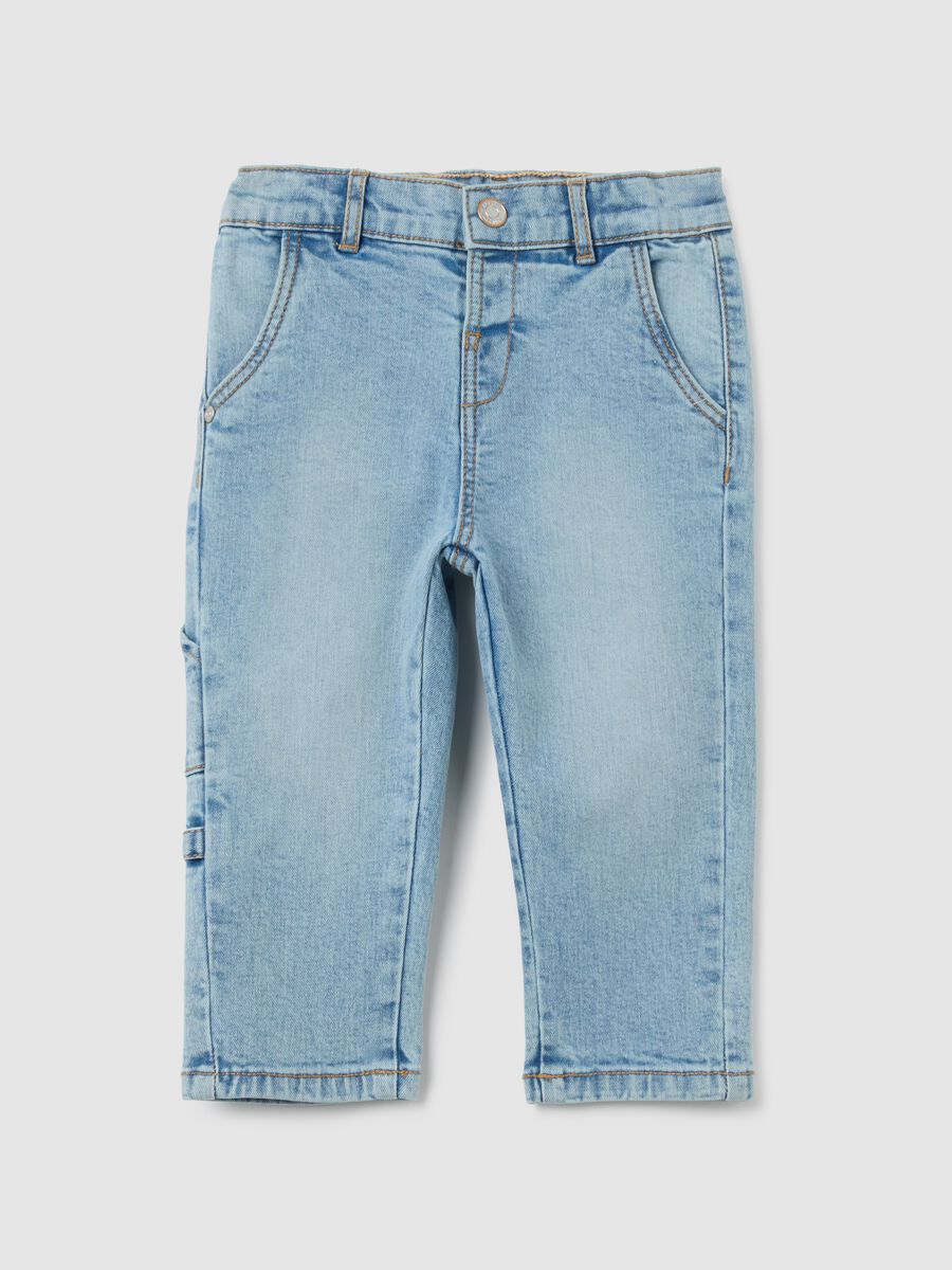 Light Denim Baby Trousers Regular Fit_0