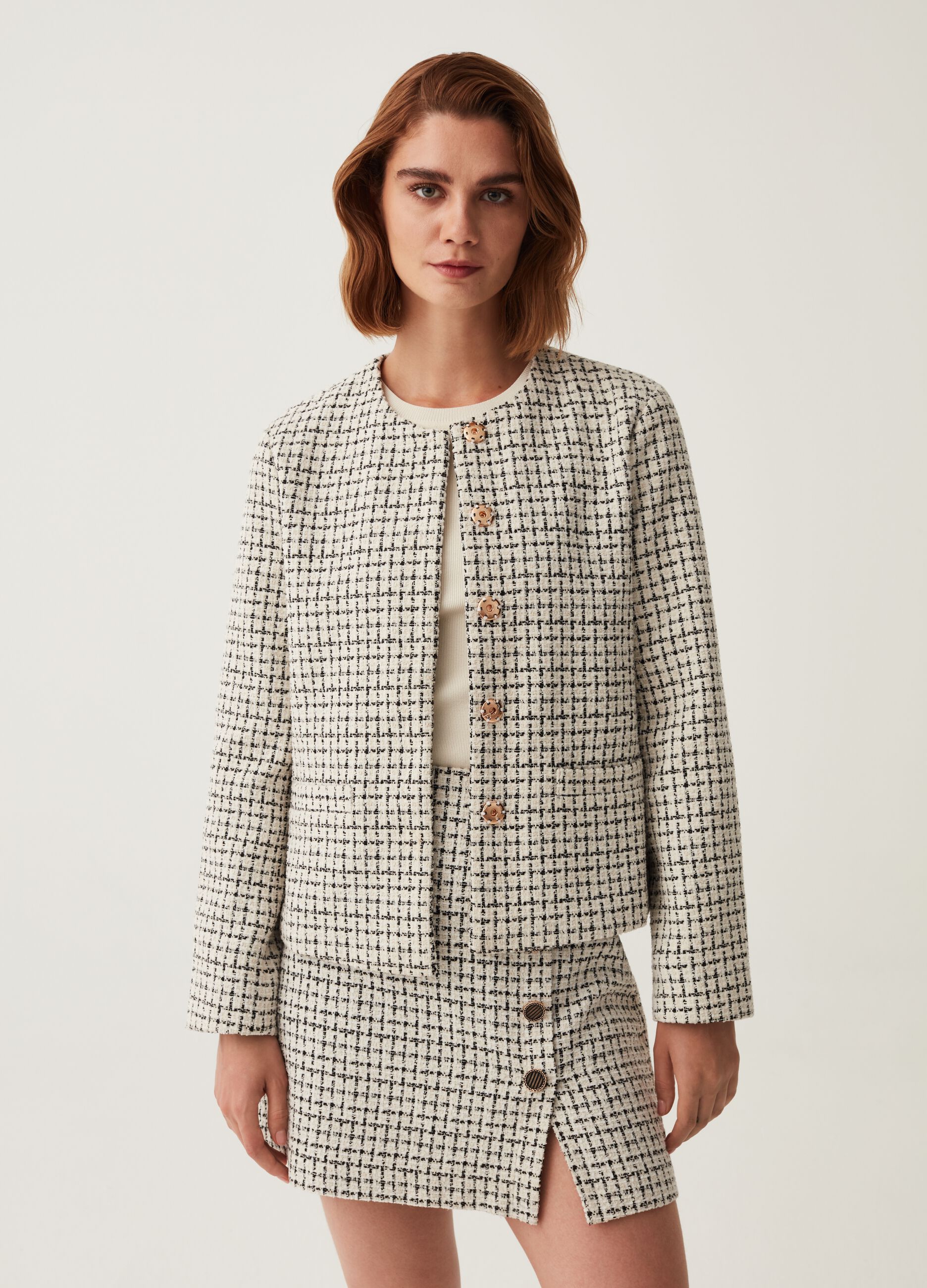Giacca corta in tweed_0