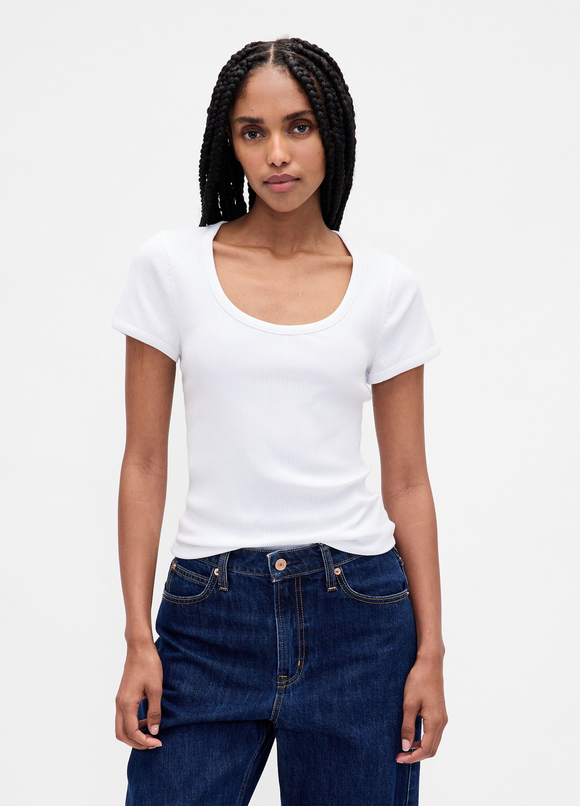 Stretch White T-shirt