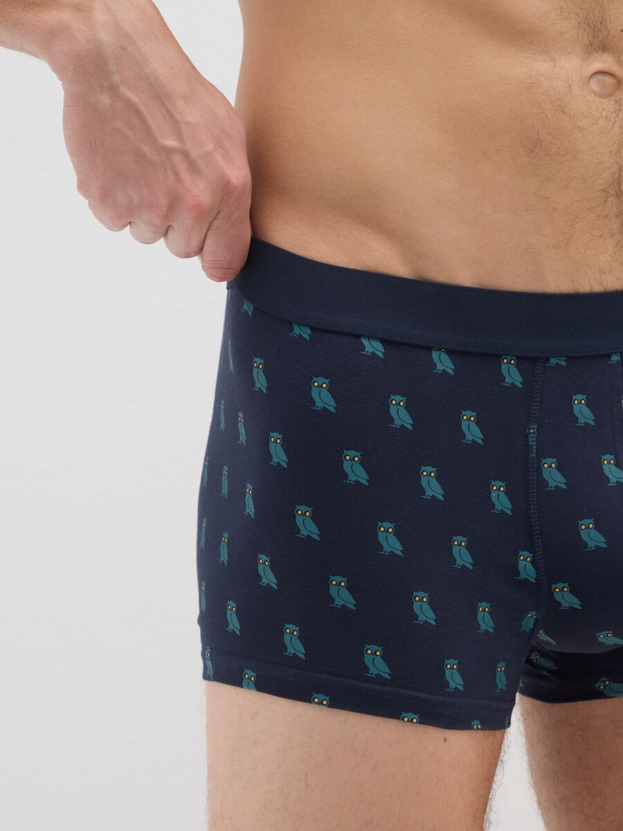 Tripack boxer in cotone elasticizzato multicolor regular fit_3