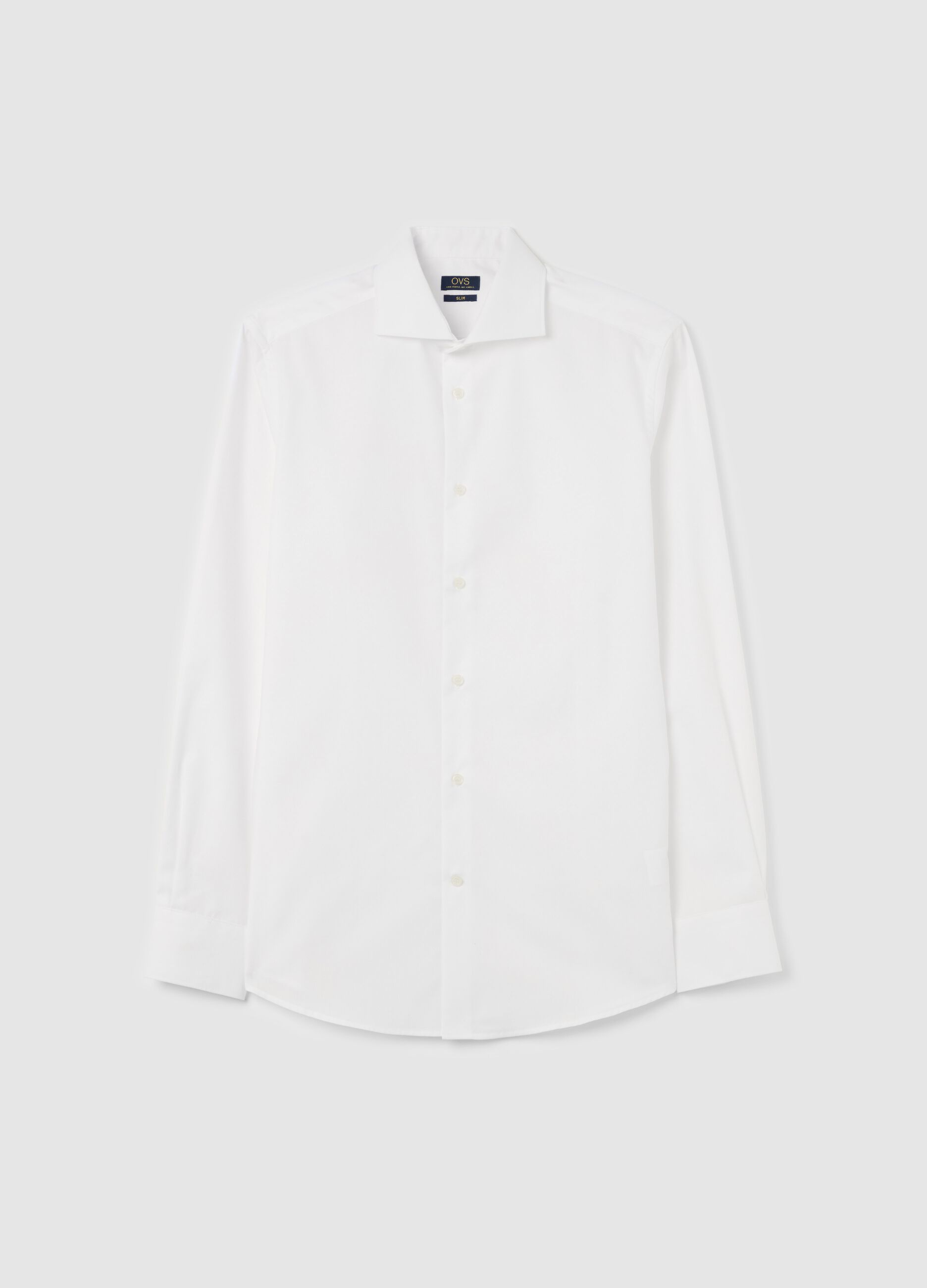 Camicia slim fit in cotone easy iron