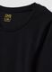 Maglia nera in cotone organico elasticizzato girocollo_1