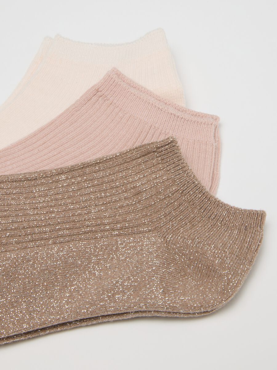 Multipack cotton socks multicolour with glitter_2
