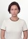 White stretch viscose crew-neck T-shirt with contrast trims_2