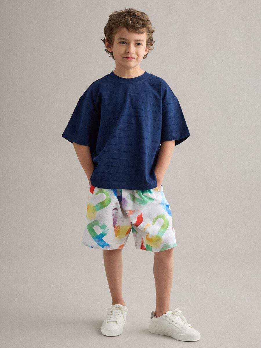 Short multicolor in puro cotone_0
