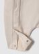 Beige newborn sleepsuit in stretch cotton perfect fit_3