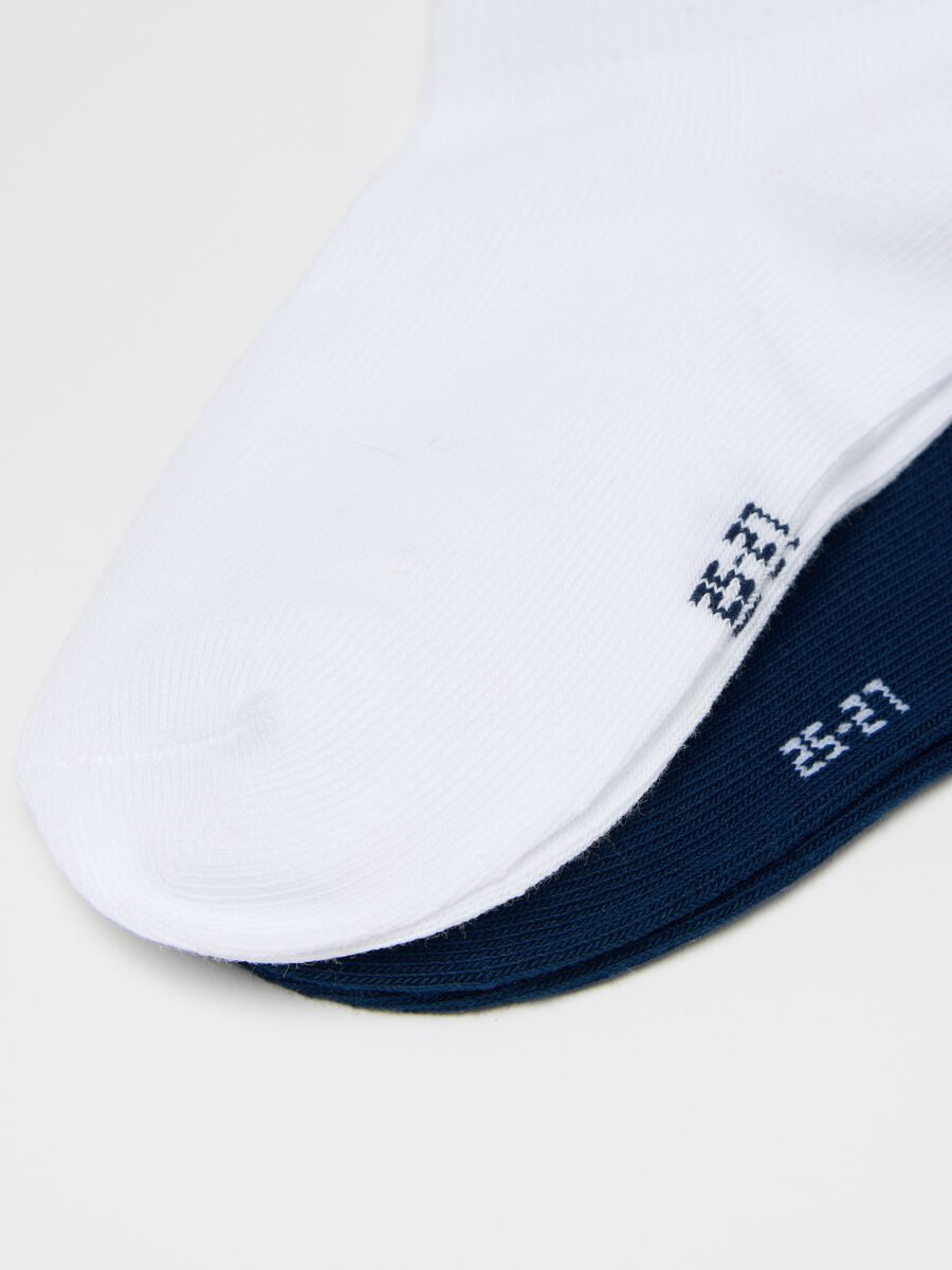 Five-pair pack orange and blue stretch shoe liners_2