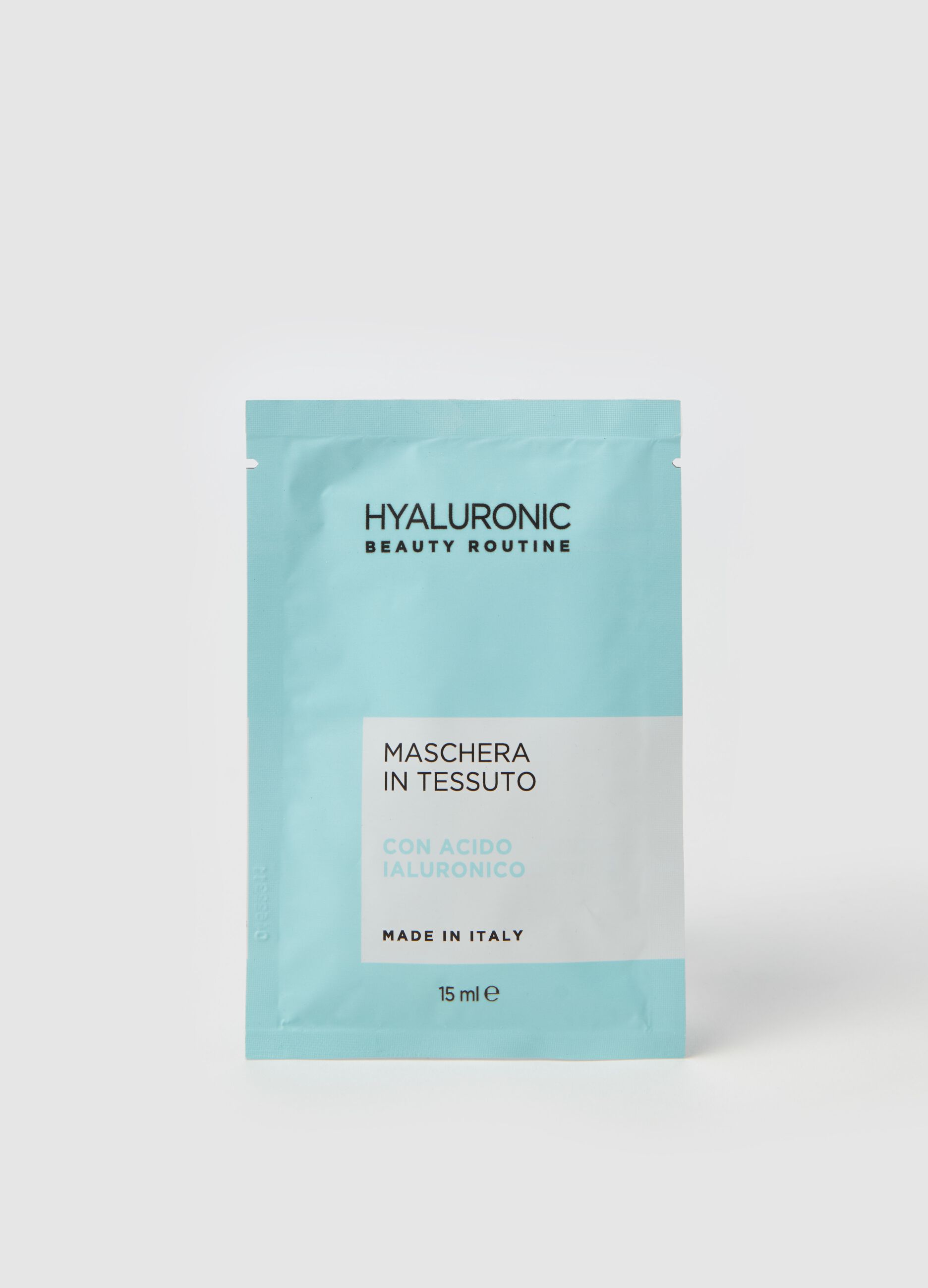 Fabric mask with hyaluronic acid