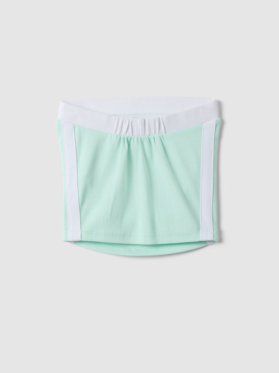 Top fitted in cotone elasticizzato multicolor da ragazza con stampa_4