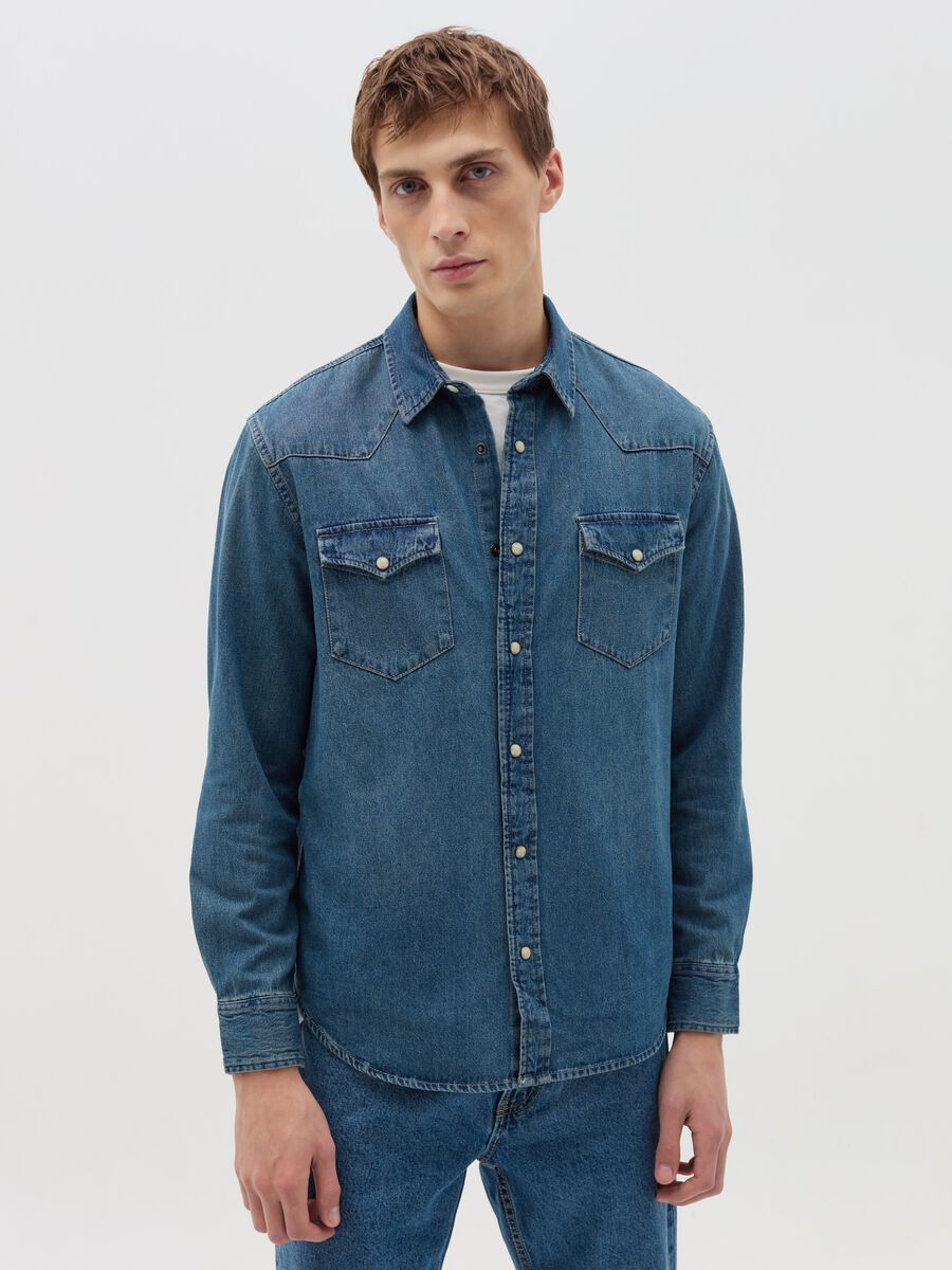 Cowboy shirt in denim_0