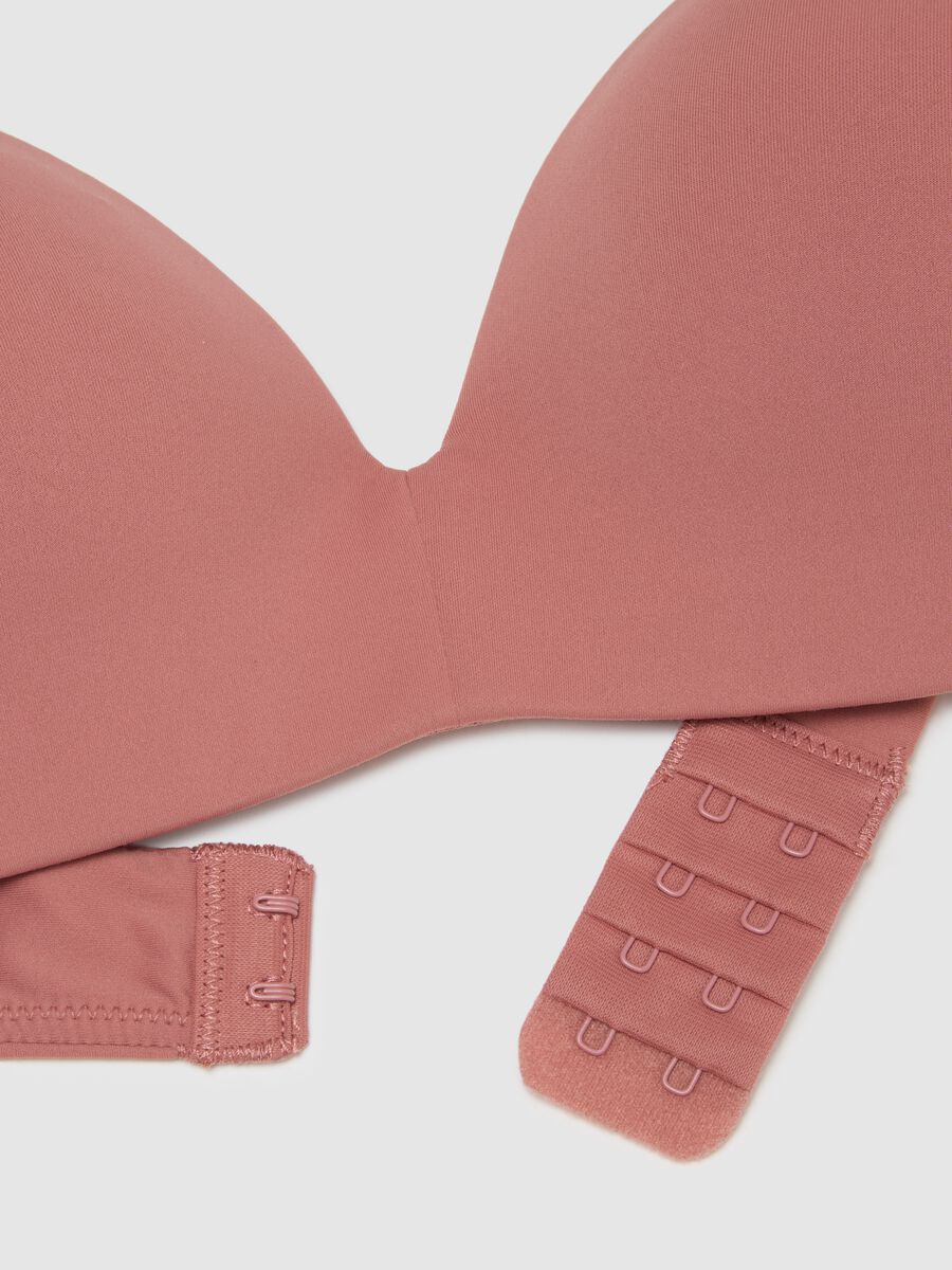 Pink Stretch Blend Bra_5