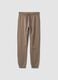 Pantaloni jogger grigi in puro cotone organico_0