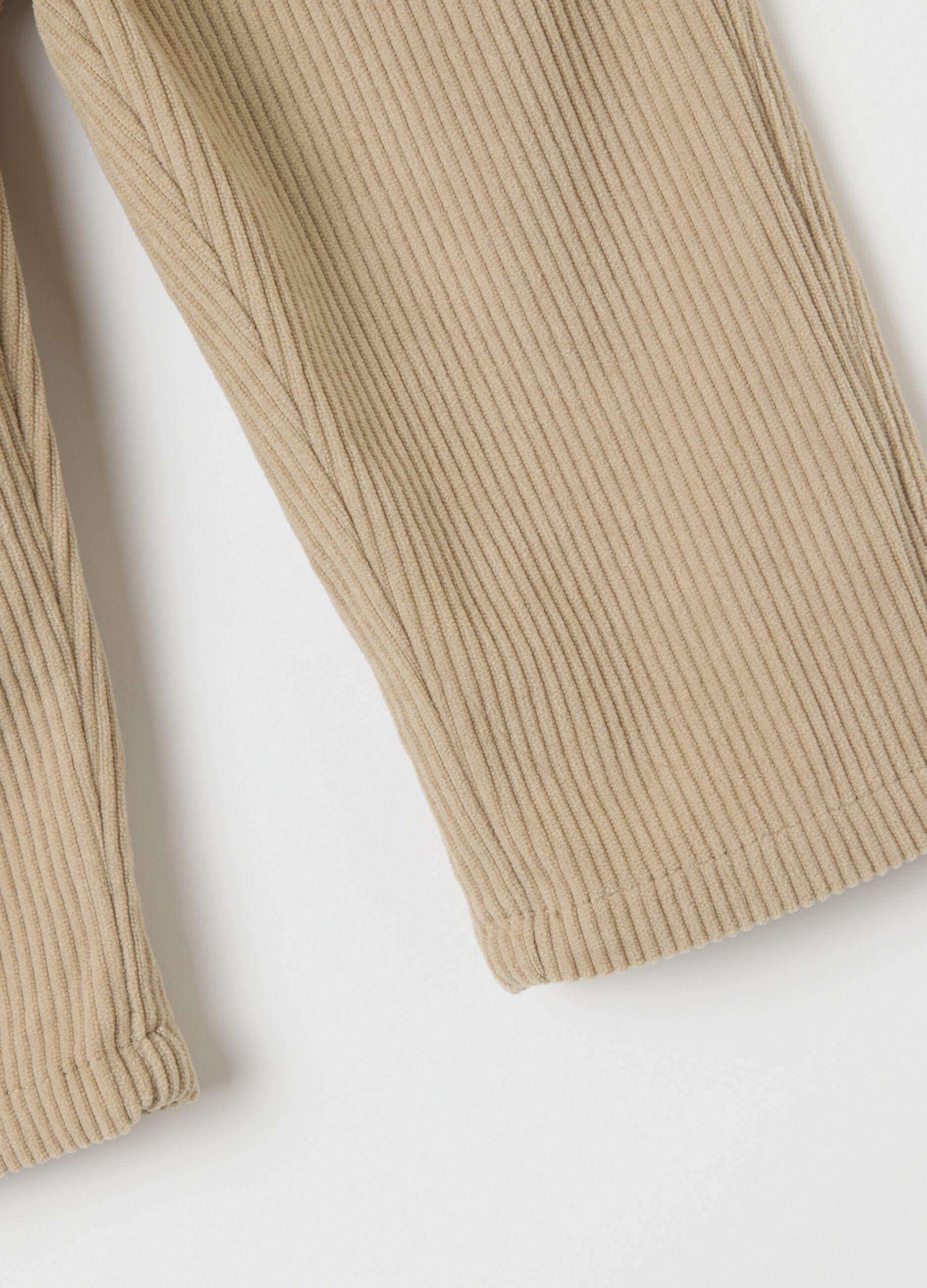 Beige Regular Fit Baby Trousers
